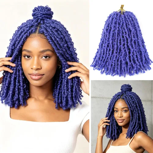 Vista 75 de Superlight Butterfly Locs - Cabello de ganchillo de 12 pulgadas, 6 paquetes