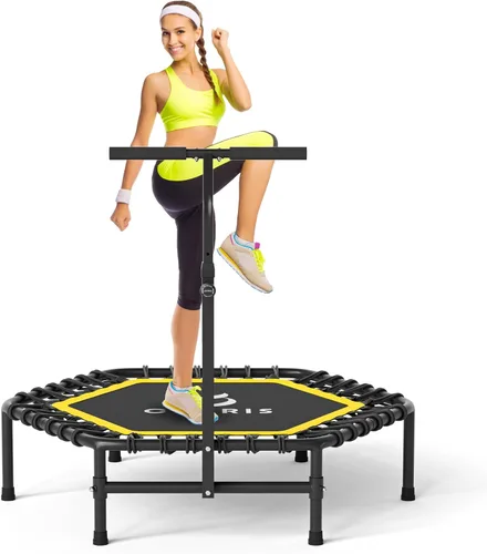 Vista 7 de CLORIS 45'' Rebounder Trampoline for Adults - Max Load 450lbs, Trampoline with Adjustable Foam Handle Indoor/Outdoor Fitness Body Exercise