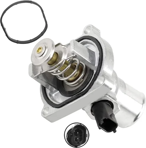 Vista 2 de Conjunto de carcasa de termostato con junta para Chevy Aveo/Aveo 5/2011 2009-2011 para Chevy Cruze, 2013-2018 para Chevy Sonic 2012 2013 2014 2015