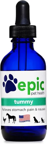 Vista 4 de Tummy - Suplemento natural, electrolito e inodoro para mascotas que alivia el dolor de estómago y las náuseas (gotero, 1 onza)
