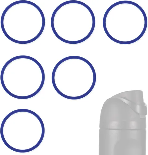 Vista 2 de 6 piezas de anillo de sellado de botellas de agua de repuesto para Owala FreeSip, juntas de junta tórica de silicona para botellas de agua