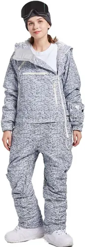 Vista 5 de Womens One Pieces Ski Suits Jumpsuits Snowsuits Snowboard Winter Outdoor Waterproof Jackets