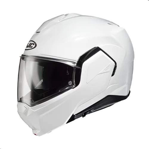 Vista 3 de Casco modular sólido para motocicleta HJC i100 con visor HJ-36 Pinlock, aprobado por DOT (Negro, X-Pequeño)