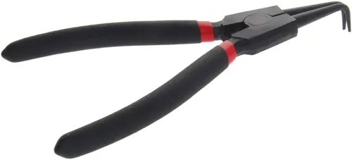 Vista 6 de Utoolmart Mango recubierto de plástico de acero de alto carbono de 7 pulgadas de 90 grados, alicates de circlip doblado externo, 1 unids