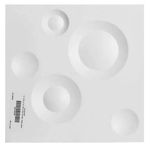 Vista 4 de Ekena Millwork WP12X12COWH Cole EnduraWall - Paneles decorativos de pared 3D de 11 7/8 pulgadas de ancho x 11 7/8 pulgadas de alto, color blanco