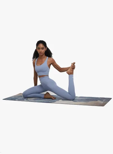 Vista 7 de Shakti Warrior Tapete de yoga plegable de goma natural para viajes, tapete antideslizante ecológico de alta calidad, ideal para yoga, pilates