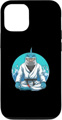 Vista 25 de iPhone 12 Pro Max Jiu Jitsu Shark con Gi - Estuche de agarre y judo