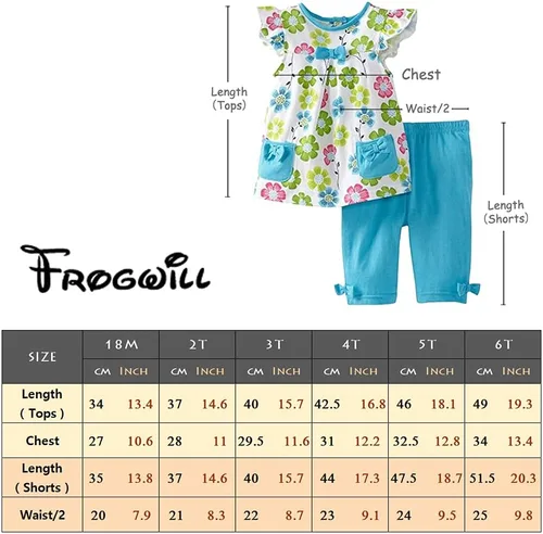 Vista 7 de Juego de ropa de juego para niña de 2 piezas, con lazo y adornos