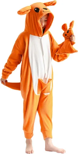 Vista 2 de Pijama unisex de una pieza para niños, disfraz de animal para cosplay de Navidad, Halloween