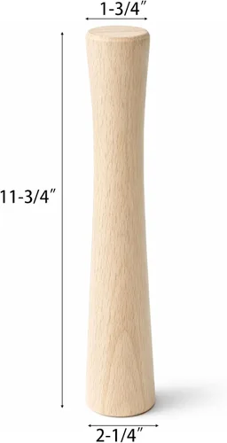 Vista 8 de Jucoan 6 Pack Glass Fermentation Weights with Easy Grip Handle for Wide Mouth Mason Jars and 1 Pcs Beech Wood Vegetable Tamper Sauerkraut Pounder