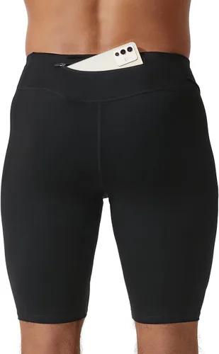 Vista 2 de MIZOK Pantalones cortos de compresión elásticos para hombre con bolsillo
