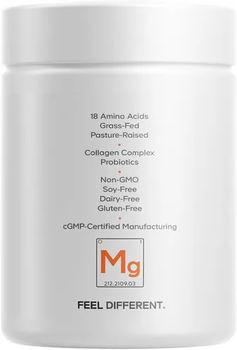 Vista 9 de Codeage Suplemento de mezcla de colágeno múltiple + intestinal, probióticos digestivos, regaliz DGL, aloe vera, hoja de menta orgánica, olmo