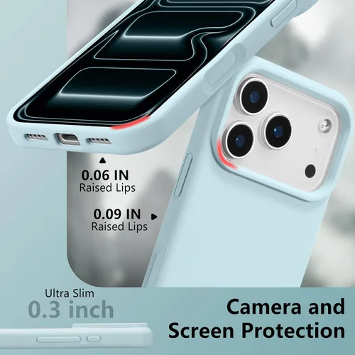 Vista 452 de Funda magnética de silicona para iPhone 13 Pro, color blanco antiguo [Compatible con Magsafe] [Forro de microfibra suave antiarañazos], funda