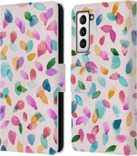 Vista 44 de Head Case Designs Officially Licensed Ninola Ditsy Flowers Yellow Nature Bold Leather Wallet Case Compatible with Samsung Galaxy A07 4G