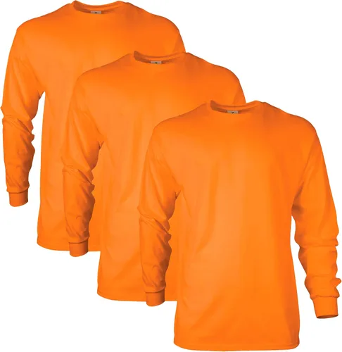 Vista 169 de Gildan - Camiseta de manga larga de algodón ultra estilo G2400 para adultos, paquete múltiple