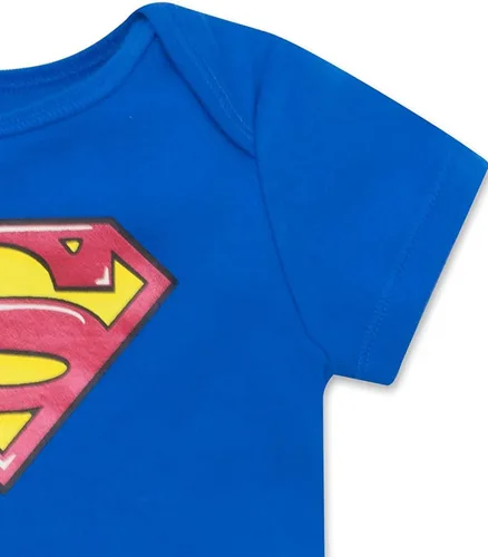 Vista 7 de WARNER BROS DC Comics Justice League Green Lantern The Flash Superman Batman Baby 5 Pack Bodysuits Newborn to Infant