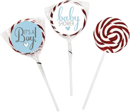 Vista 5 de 270 calcomanías azules para baby shower, 6 diseños, etiquetas circulares autoadhesivas, sellos de sobres de baby shower, calcomanías de caramelo Niño