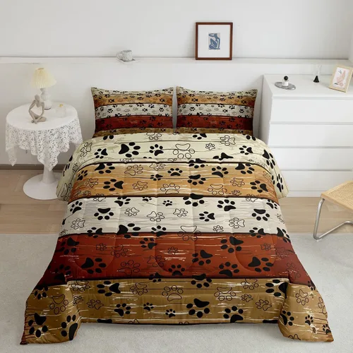 Vista 31 de Manfei Juego de edredón de vaquero occidental tamaño individual, juego de ropa de cama con estampado de calavera de toro, caballo y flecha, 2 piezas