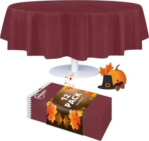 Vista 59 de Mantel de plástico de alta calidad - 54 in. x 108 pulgadas. Grandipity - Mantel rectangular (6 y 12 unidades), Agua (Aqua)