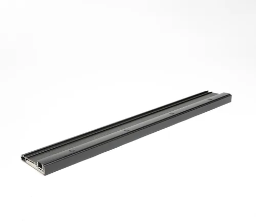 Vista 4 de Umbral ajustable de aluminio de alta calidad con riel para puertas de pantalla simple y doble y puertas correderas, resistente para uso residencial
