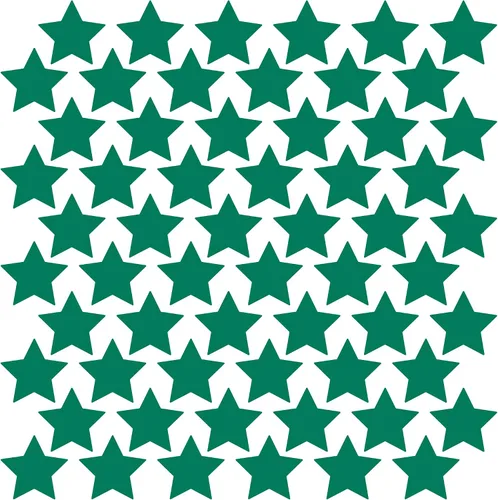 Vista 76 de LiteMark Calcomanías de vinilo mate extraíbles con diseño de estrella Blanco