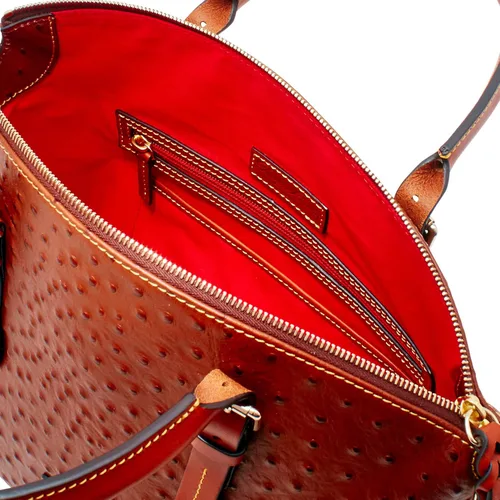 Vista 3 de Dooney Bourke Bolsa abovedada de avestruz