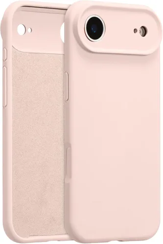 Vista 100 de Funda de silicona para iPhone Air, con [protección completa de la cámara] [forro de microfibra suave antiarañazos], funda de silicona líquida ultra