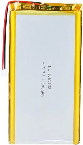 Vista 21 de 3.7V 2000mAh Batería 103450 Li-ion Li-ion recargable Li-ion Li-Po Batería con 2P PH 0.079 in Pitch Connector