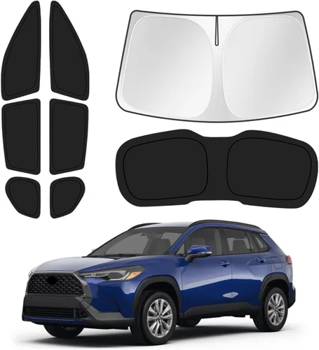 Vista 143 de Canvcle Parasol para parabrisas para Tesla modelo Y/3 2017-2025 2026 (compatible con modelos 2025 Y Juniper/2024 Modelo 3 Highland), parasol grueso