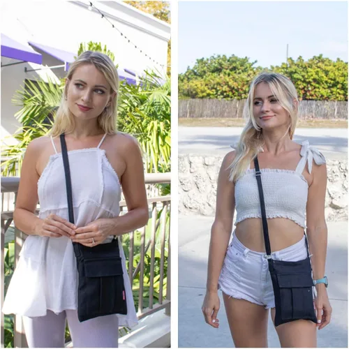 Vista 4 de AOCINA Pequeño bolso cruzado de viaje para teléfono, bolso cruzado para mujer, bolso pequeño, monedero pequeño para niñas y niños