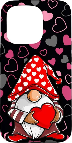 Vista 14 de Cute Gnome Valentine Heart Pattern Cozy Love Design Case for iPhone 17