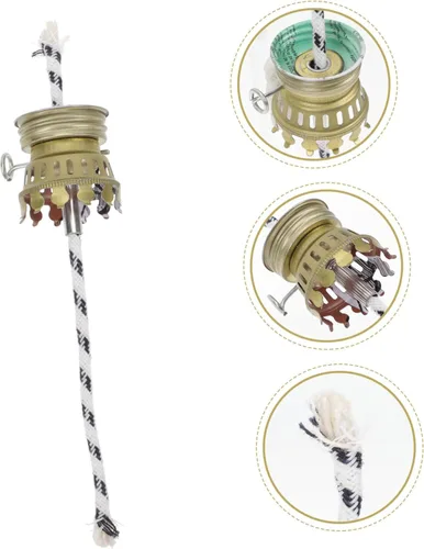 Vista 4 de Uonlytech Cabeza de lámpara DIY Base de lámpara de queroseno Soporte de lámpara de luz de aceite Soporte de lámpara de aceite Soporte de lámpara
