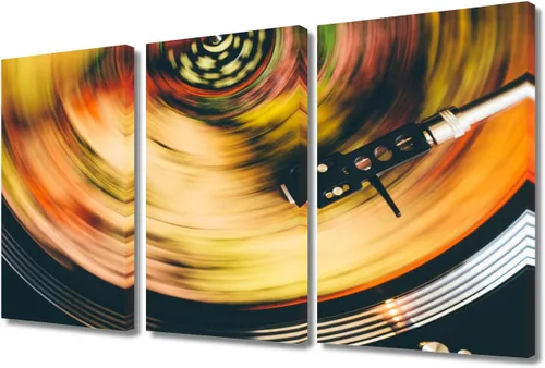 Vista 11 de Lienzo decorativo para pared, diseño de DJ Music Mixes the Track HD impreso en pinturas, 2 piezas, imágenes abstractas para sala de estar, obra