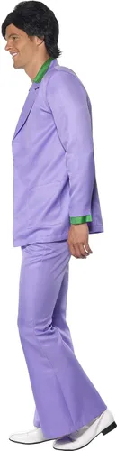 Vista 4 de Smiffy's - Chaqueta de traje para hombre de 1970 con camisa y chaleco