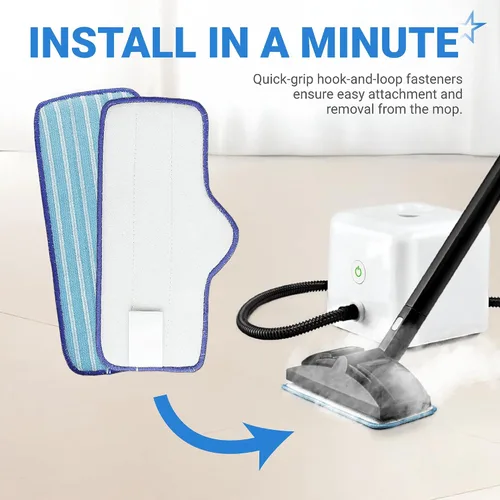 Vista 7 de BlueStars Almohadilla de microfibra para trapeador de vapor Dupray Neat Cleaner, pieza de repuesto reutilizable y lavable, diseñada para múltiples