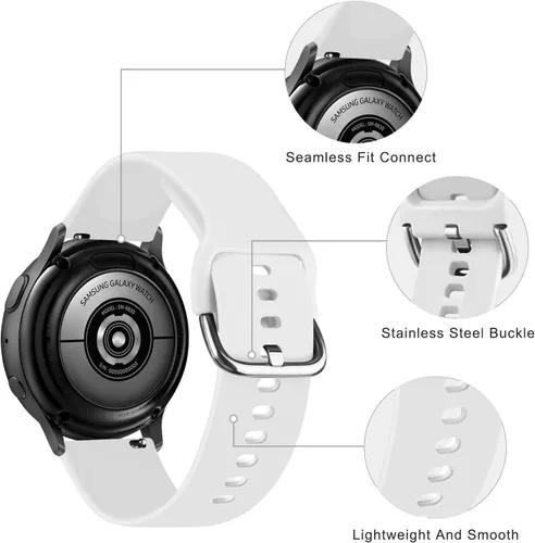 Vista 48 de Vanjua Bandas para Amazfit Active 2 / Bip 3 / 3 Pro Band mujeres hombres, Bip U Pro / Bip / Lite / S / S lite / U, correa de repuesto de silicona