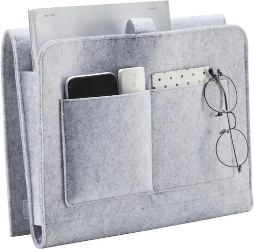 Vista 11 de YOUDENOVA Organizador de Mesita de Noche, Organizador de Almacenamiento de Mesita de Noche, Organizador de Mesita de Noche para Dormitorio, Litera
