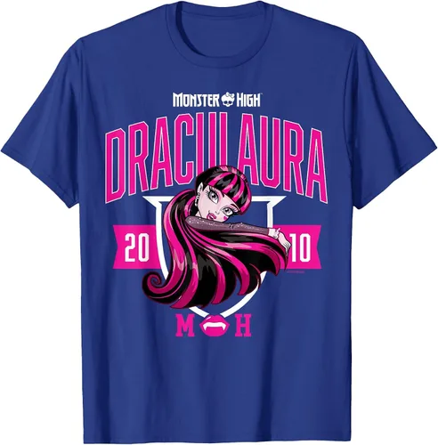 Vista 32 de Monster High -Camiseta Colegiada Draculaura Gris asfalto