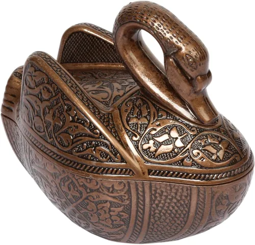 Vista 12 de Alisveristime Azucarero de latón recubierto hecho a mano con tapa, plato para caramelos, soporte para sal para barra de café (Kugu Big Bowl)