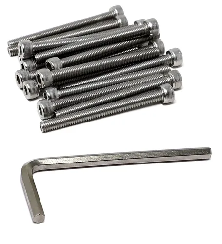 Vista 151 de iexcell Kit de tornillos de cabeza hexagonal de acero inoxidable 304, 100 unidades M2 x 0.157 in, paso de rosca de 0.016 in