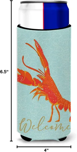 Vista 7 de Caroline 's Treasures bb8585muk Hugger decorativos, Slim puede de langosta, multicolor