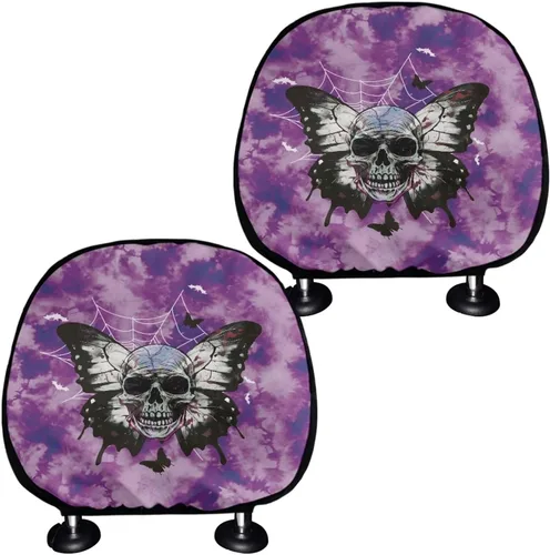 Vista 25 de Funda personalizada para reposacabezas de asiento de automóvil, regalos personalizables, transpirables, paquete de 2 fundas de cojín para asiento