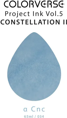 Vista 4 de Colorverse Botella de tinta para pluma estilográfica azul α CNC 2.2 fl oz A base de tintes Serie Project