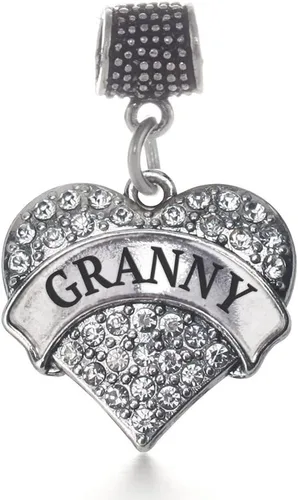 Vista 8 de Inspired Silver - dije de corazón pavé de plata para pulsera con joyería de circonitas cúbicas