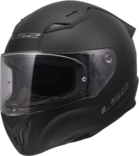 Vista 6 de LS2 Helmets Centric - Casco de motocicleta de cara completa (negro mate con escudo ahumado transparente y oscuro, talla XS)