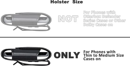 Vista 5 de DeBin Funda para iPhone 17 17 Pro 16 16e 16 Pro 15, 15 Pro 14 13 12 11 X Xs 10 XR, Galaxy S25 S24, S23, S22 - Soporte para cinturón de teléfono