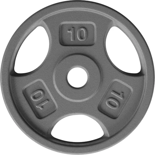 Vista 9 de Yes4All Placas de peso de agarre estándar de 1 pulgada, hierro fundido con varios tamaños de 2.5 libras a 35 libras para entrenamiento de fuerza