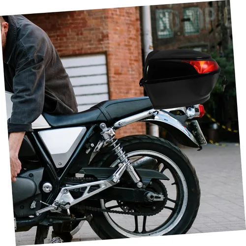 Vista 5 de BESPORTBLE Bolsa de almacenamiento de maletero de cola para scooter fácil instalar material negro de los PP