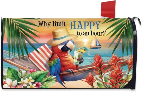 Vista 5 de Briarwood Lane Summer Gnomes Humor - Cubierta magnética para buzón de playa, estándar