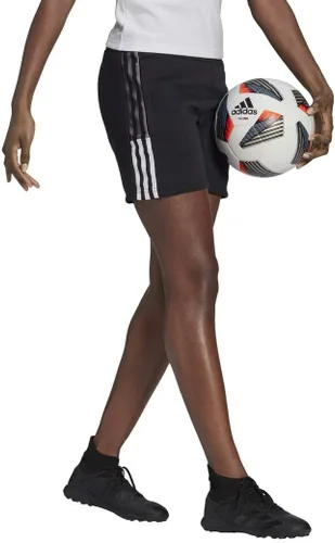 Vista 3 de adidas Pantalones cortos deportivos Tiro 21 para mujer, Gris Cuatro